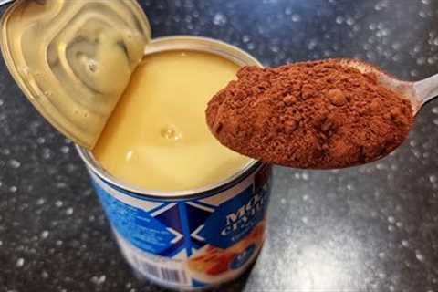 Watch This Amazing Whip Condensed Milk Recipe in Just One Minute! No Baking !