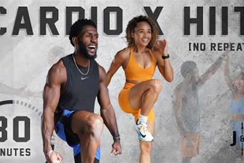 30 Minute Full Body Cardio HIIT Workout [NO REPEAT]