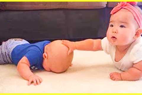 Funny Twins Babies Fighting Everyday - Hilarious Baby Videos