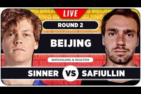 SINNER vs SAFIULLIN ● ATP Beijing 2024 ● LIVE Tennis Watchalong Stream