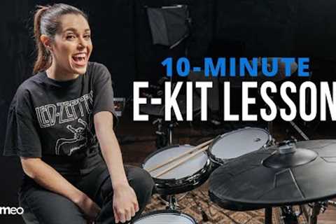 10-Minute Beginner E-Kit Lesson (Learn To Play The Drums)