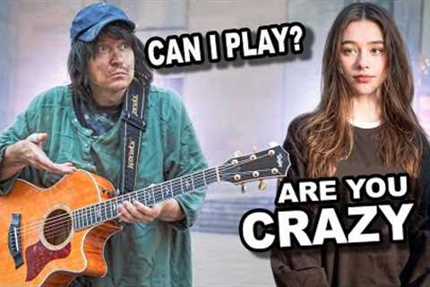 A GUITARIST PRETENDED to be HOMELESS and pranked STREET MUSICIANS found a dream