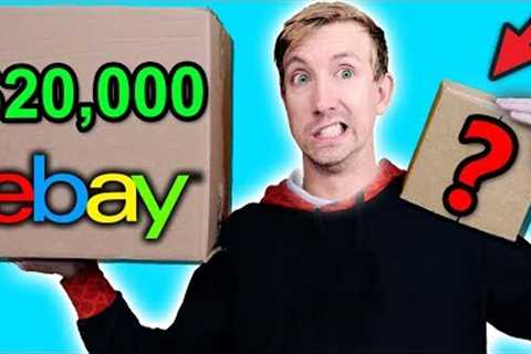 $10 VS $20,000 EBAY MYSTERY BOX Challenge Unboxing Haul! (Penny worth more than Bitcoin?!)