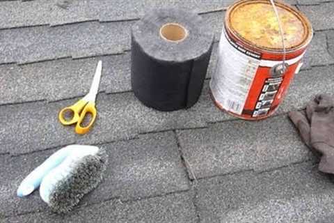 How to repair a leaky asphalt shingle roof