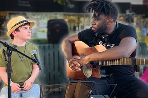 This young boy only sings old songs