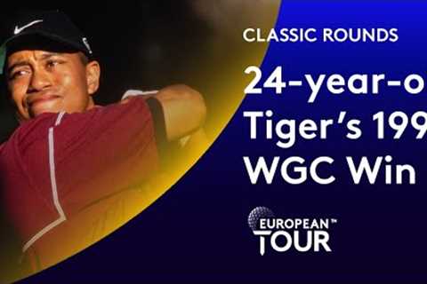24-year-old Tiger Woods' first ever European WGC | Classic Round Highlights