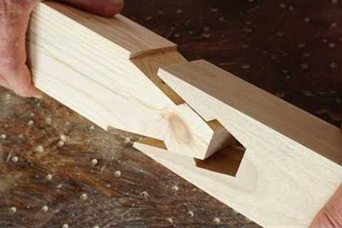 Awesome No Screw With Japanese Woodworking Joints Skills, Making Tensegrity Wood Structure