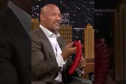 The rock using the wrong emote again