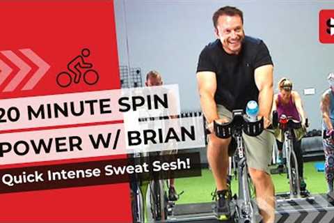 Free 20 Minute Spin Class Workout | It’s All About the Power!! (Indoor Cycling Workout)