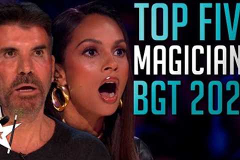 TOP FIVE BEST MAGICIANS 2023 - Britain's Got Talent! These Auditions STUNNED The Judges