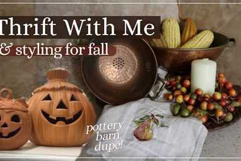 THRIFTING FOR FALL! THRIFT WITH ME &amp; STYLED THRIFT HAUL! | Goodwill, Home Decor
