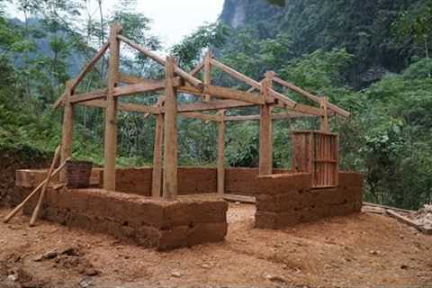 Ancient technique to build a house with nature materials-Simple but enough | Primitive Skills