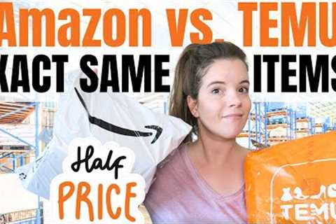 SAME EXACT ITEMS 1/2 THE PRICE PROOF | TEMU VS. AMAZON | LET ME PROVE IT | REAL PRICES &amp; PROOF