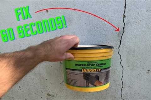 How to Fix Foundation Cracks (in less than 60 seconds!) #shorts