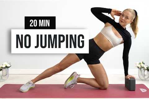 20 MIN FULL BODY NO JUMPING - No Weights Workout - Low Impact Home Workout