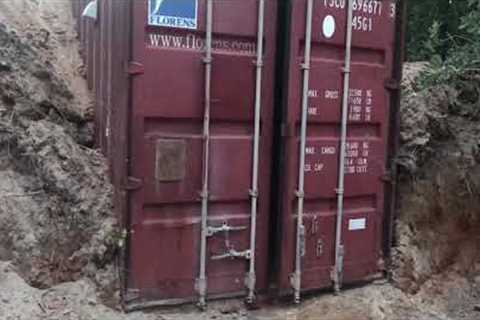 How To Bury Shipping Container Part 7 Project Complete Underground Storm Shelter