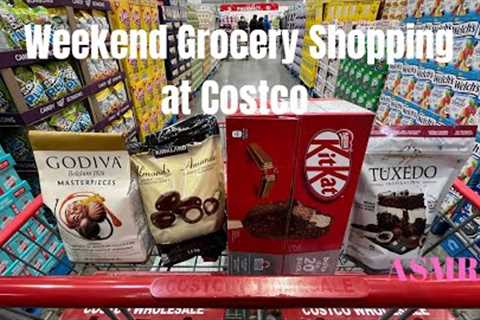 No talking Grocery Shopping | Interesting Finds at Costco and Daiso | ASMR  Grocery Shopping