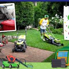 Lawn Mower + Garbage Truck Combo With Ozzie | Kids Lawn Mowers For Toddlers Like Blippi