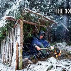 Extreme Winter Camping ALONE in the Freezing North (4 Survival Shelters)