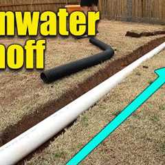 Rain Water Gutter Drainage - Moving Runoff from Lawn