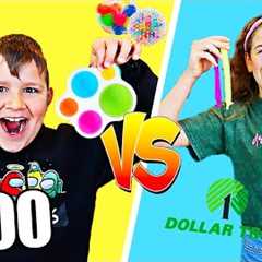 $1 vs $500 FIDGET TOY SHOPPING CHALLENGE!! 🤑🛍 | JKREW