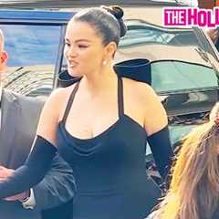 Selena Gomez Dives Right Into A Mob Of Adoring Fans While Arriving At The 'Emilia Perez' Screening