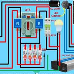 How to do automatic changeover switch wiring for solar using LDR and ac light/ATS