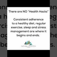 Forget the ‘health hacks’ they aren’t sustainable. #shorts #healthhacks