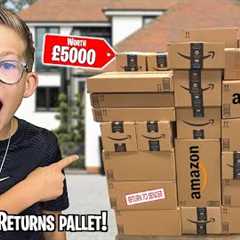 UNBOXING a AMAZON RETURNS PALLET WORTH £5000! *WE PAID £500*