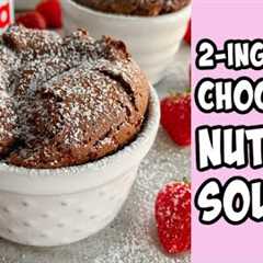 Nutella Soufflé Recipe #shorts