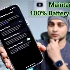 How to maintain 100% battery health 2022-23 new settings | Tips & Tricks |  MOHIT BALANI