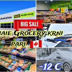 Canada Grocery Shopping Haul 2024 | Snow maie Grocery Krni pari | DUBAI TO CANADA SERIES🇨🇦