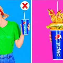 SMART FAST FOOD HACKS || Cool Life Hacks with Your Favorite Food and Funny Situations by 123GO! FOOD