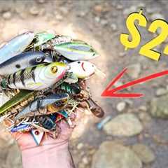 $240 Worth of Fishing Lures in a Drained Lake!