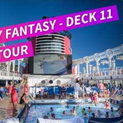 Deck 11 On The Disney Fantasy  - Pools, dining, Cove Café, and More!