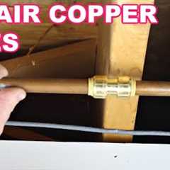 Repair Copper Pipe Leaks with SharkBites (Super EASY)