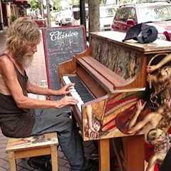 Homeless Ex-Marine Will Take Your Breath Away Playing Piano in the Streets