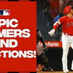 The BEST homers and most EPIC bat flips of the first half! (Feat. Ohtani, Votto and More!)