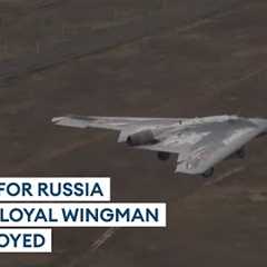 One of only three Russian loyal wingman stealth drones shot down over Ukraine