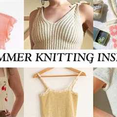 25 knitting patterns for summer! tanks, tees, dresses, and more ✨