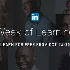 Free Online Courses | Career Development | Week of Learning