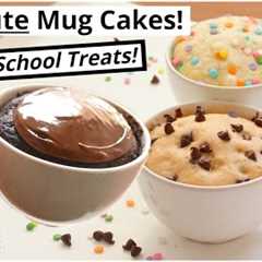 1 Minute Microwave Mug Cake Recipes | 3 Back To School Treats!