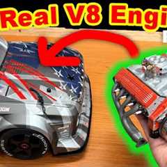 Real V8 Engine in Toy Car - part 2