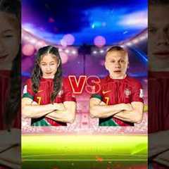 Delfina Suarez vs World Cup Winners 🏆🥶🥵 (Ronaldo Jr, Haaland, IShowSpeed, Ronaldo, Mbappe)⚽🤩🥇