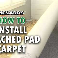 How To Install Attached Pad Carpet | Menards