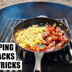 10 CAMPING FOOD HACKS - TIPS & TRICKS