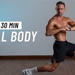 30 Min Full Body Workout - Build Strength & Burn Fat At Home (No Equipment + No Jumping)