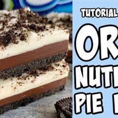 Oreo Nutella Pie Bars! Recipe tutorial #Shorts