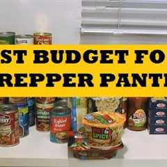 Best Budget Prepper Pantry Foods Walmart - Prepping Basic Food Storage When Money's Tight