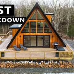 FULL CABIN COST BREAKDOWN! Modern A-Frame (DEN Outdoors A-Frame House)